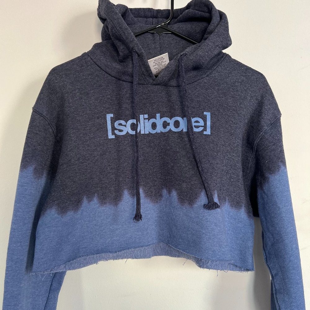 phat buddha x [solidcore] Ombre Cropped Hoodie